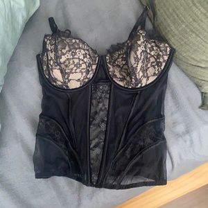 Corset black lace